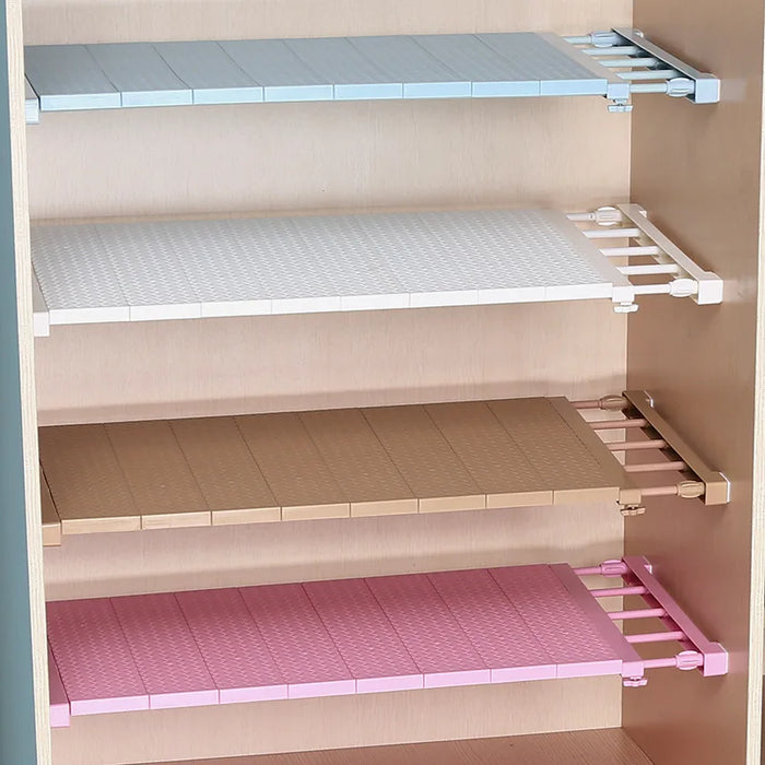 Étagère murale pliable pour armoire en plastique, vue de face