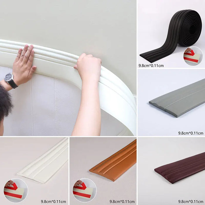 Autocollant mural 3D anti-collision moderne - vue d'ensemble