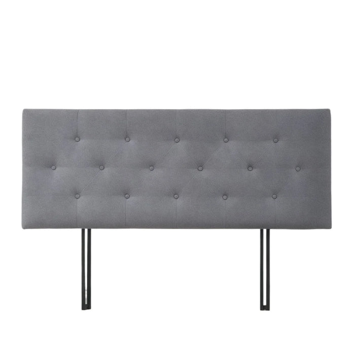 Tête de lit moderne gris foncé pleine taille vue de face