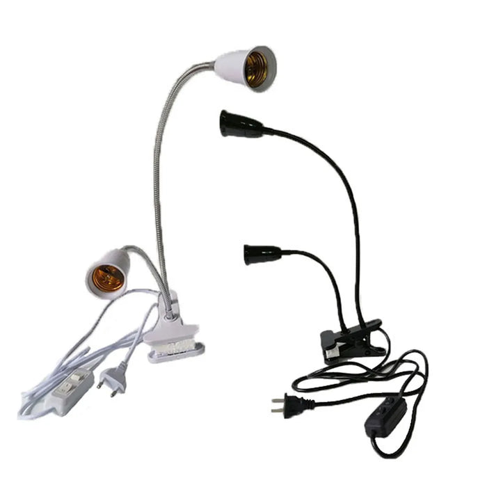 Lampe de table flexible noire à 2 lumières pivotantes