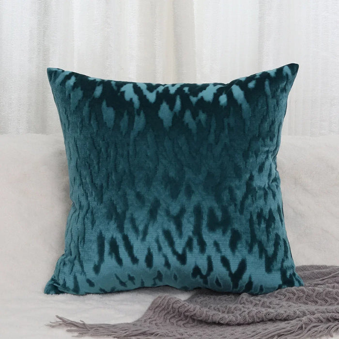 Coussin décoratif velours noir 45x45 cm pour canapé