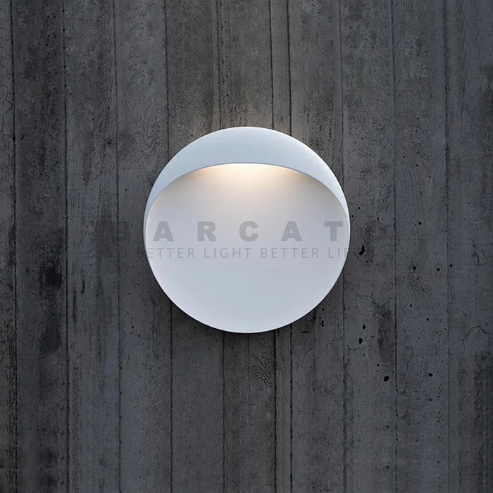 Applique murale LED moderne en aluminium blanc sable pour salon