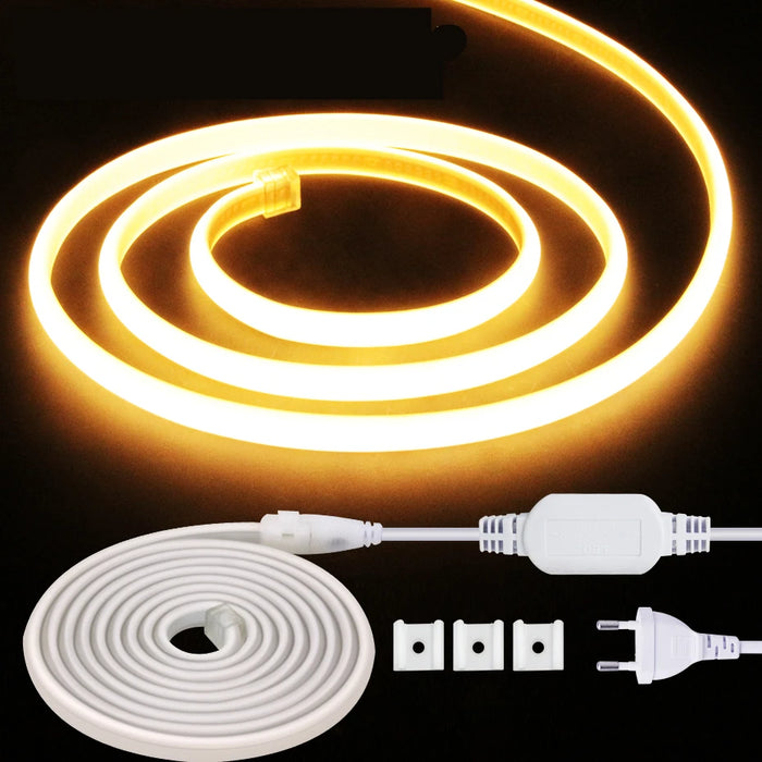 Bande LED COB 20m blanc chaud 3000K éclairage salon