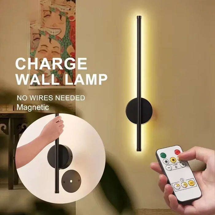 Applique murale LED rechargeable sans fil en couleur verte