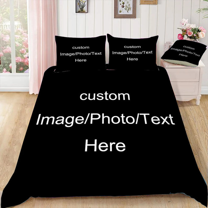 Housse de couette personnalisée avec photo de famille imprimée