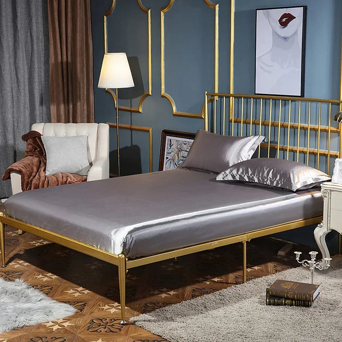 Parure de lit soie de mûrier haut de gamme Ombre Interieur
