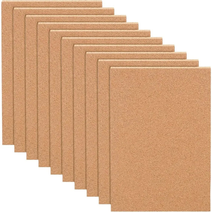 Lot de 10 feuilles de liège 3mm pour décoration murale DIY