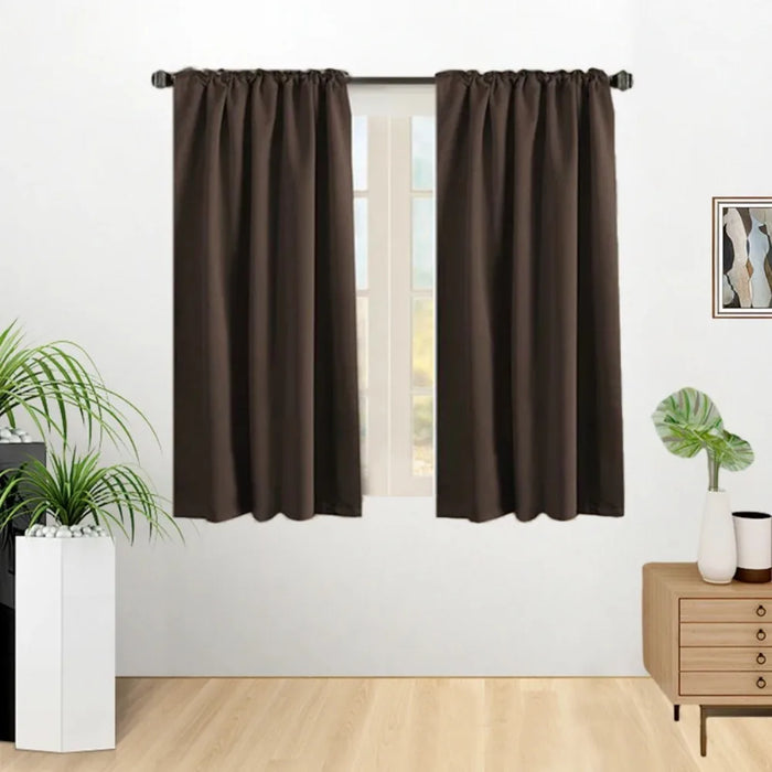 Rideau occultant thermique moderne en tissu pour fenêtre française