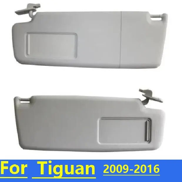 Pare-soleil avec miroir pour VW Tiguan 2008-2016 en couleur blanche