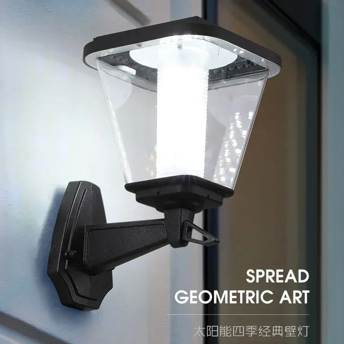 Lampe murale LED solaire étanche pour jardin moderne - Ombre Interieur
