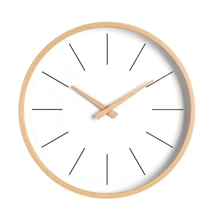 Horloge murale en bois design scandinave noir