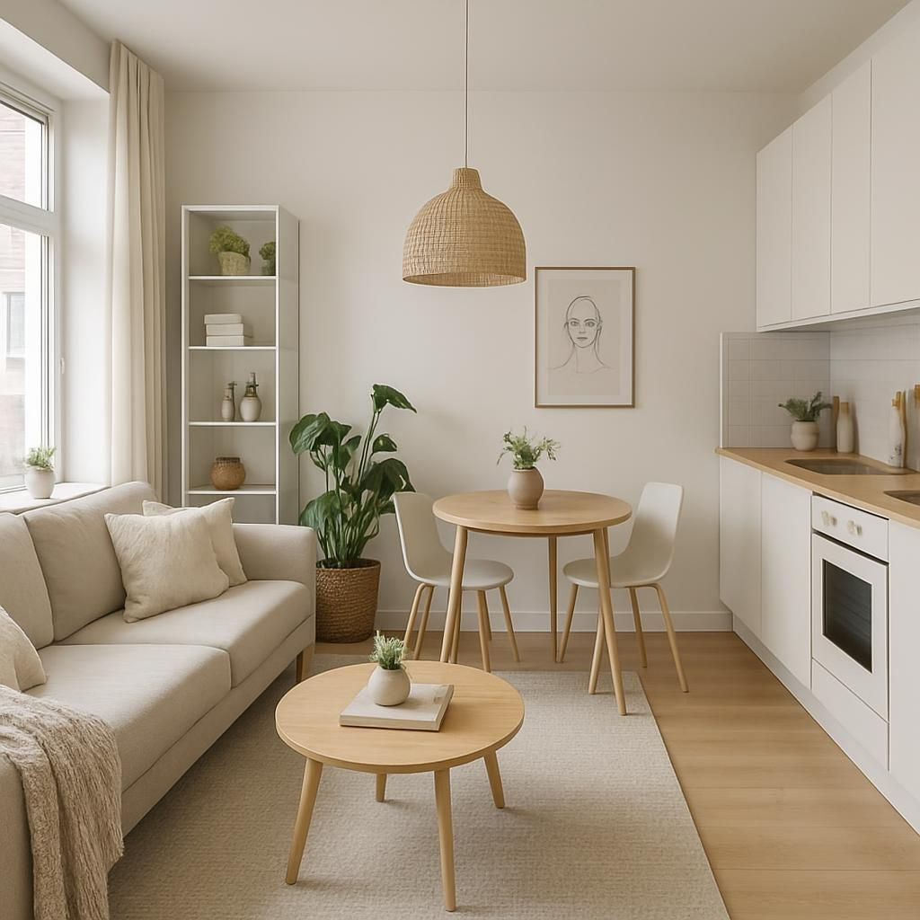 Aménagement optimisé d'un appartement de 50 m² pour gagner en espace et confort