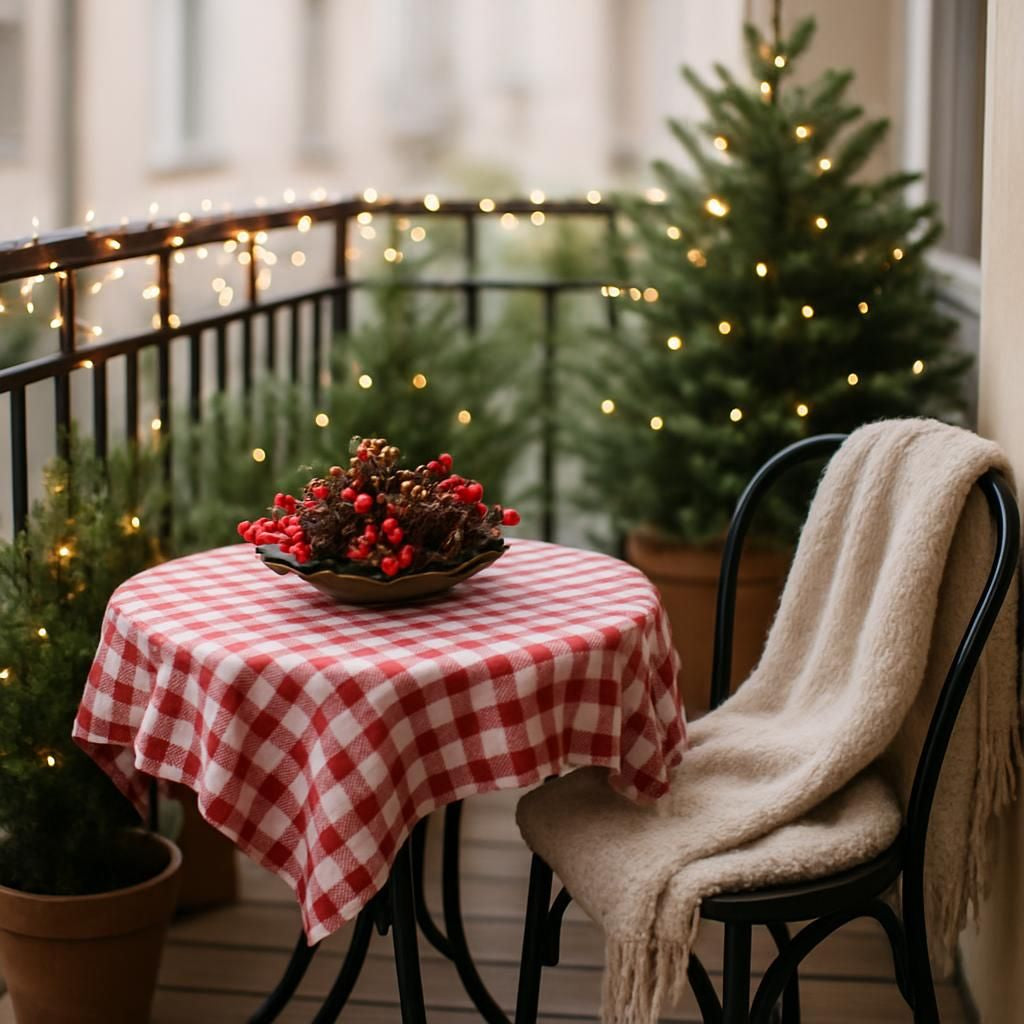 Décoration de balcon pour Noël : idées festives et lumineuses