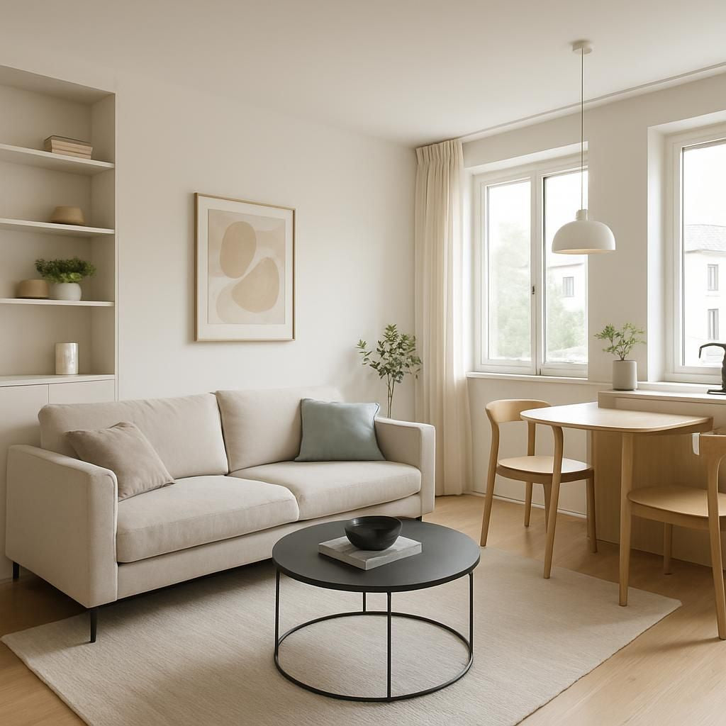 Aménagement optimisé d'un appartement de 40 m² pour gagner en espace et confort