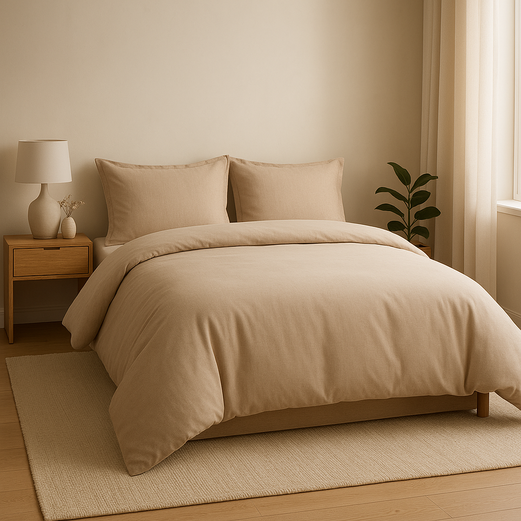 Housse de couette dimension en lin, pour un lit élégant et un sommeil apaisant