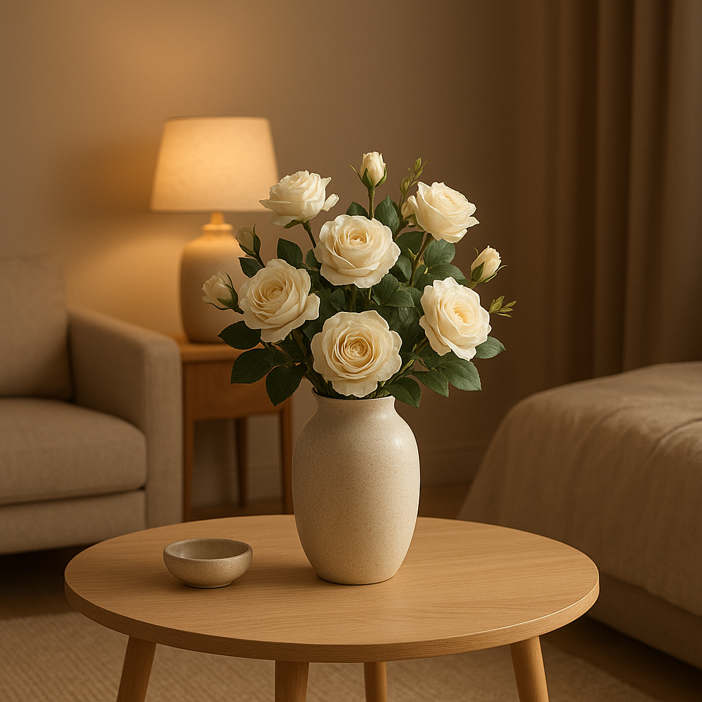 Bouquet de fleurs artificielles haut de gamme pour une décoration intérieure élégante et durable