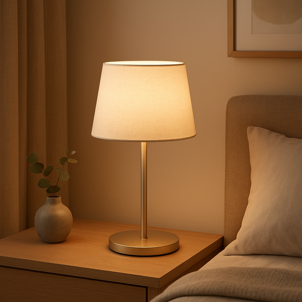 Lampe de chevet rechargeable LED design moderne pour chambre à coucher