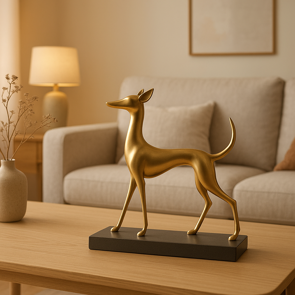 Statue majestueuse Animal Crossing en résine pour une décoration d'intérieur élégante et ludique.