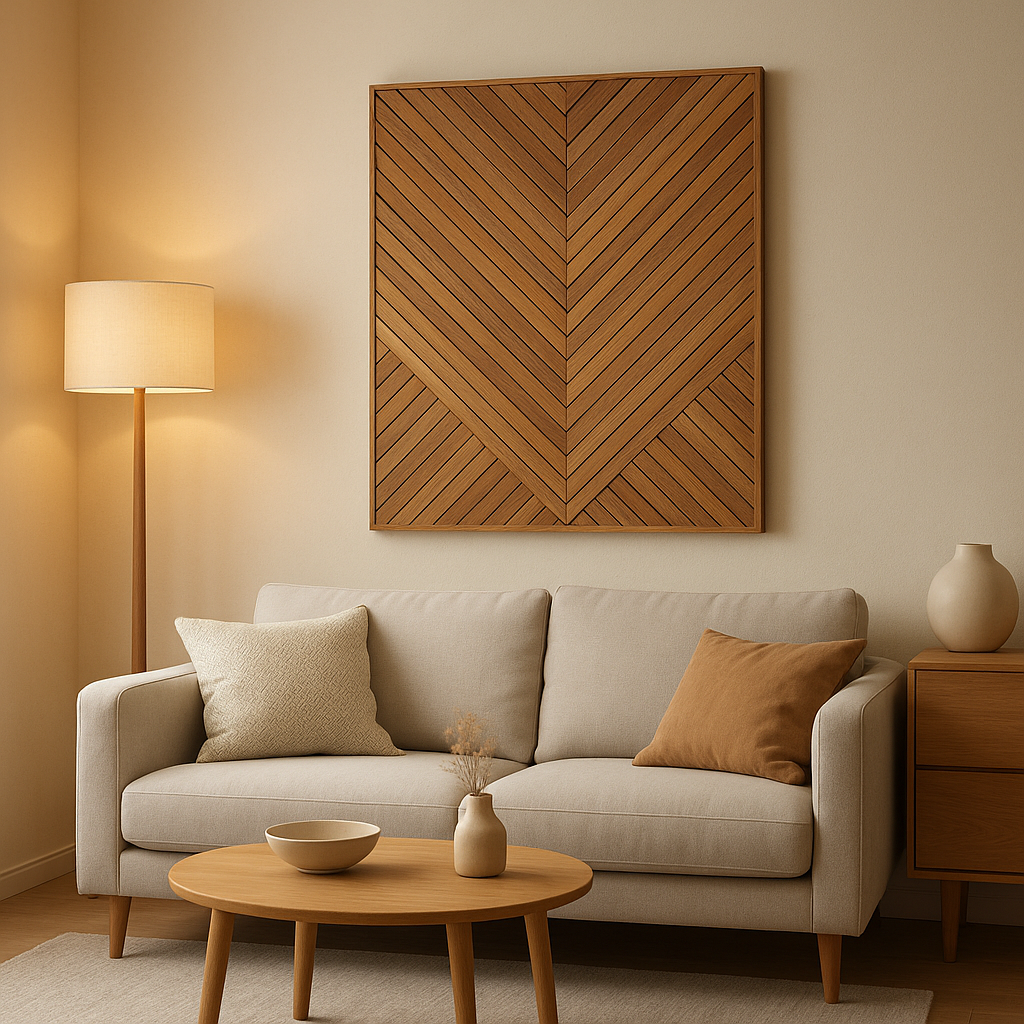 Panneau bois décoration murale design pour embellir votre intérieur avec style et chaleur