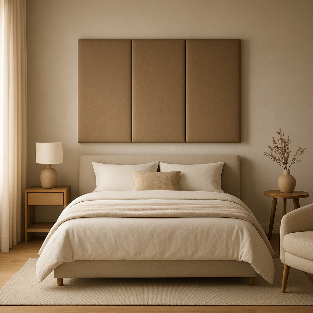 Panneaux muraux tête de lit design pour chambre moderne et épurée