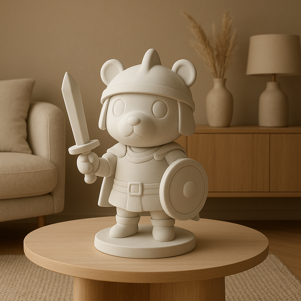 Statue héroïque Animal Crossing en résine, une pièce décorative unique pour collectionneurs.