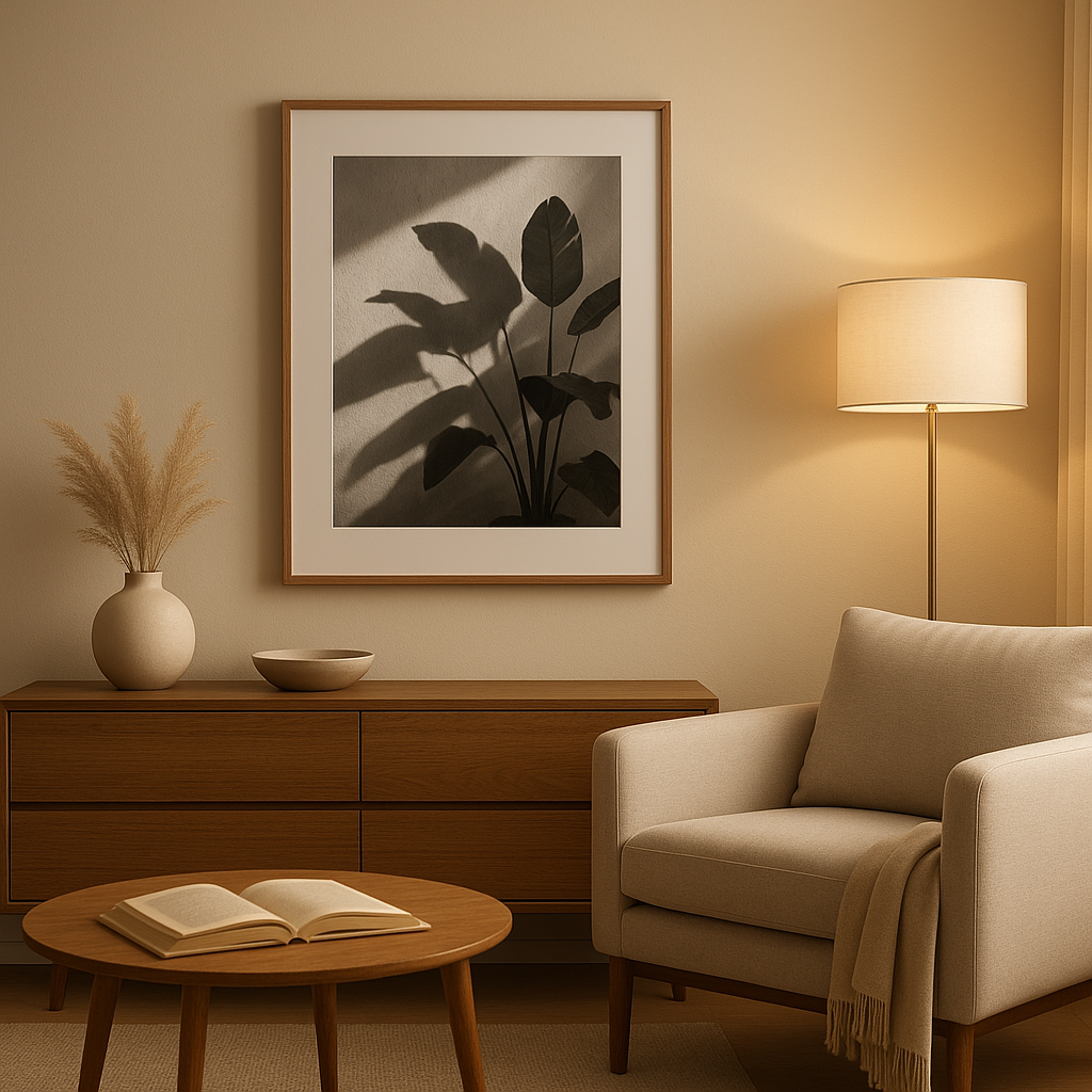 Cadre mural photo design pour afficher vos souvenirs en décoration d'intérieur