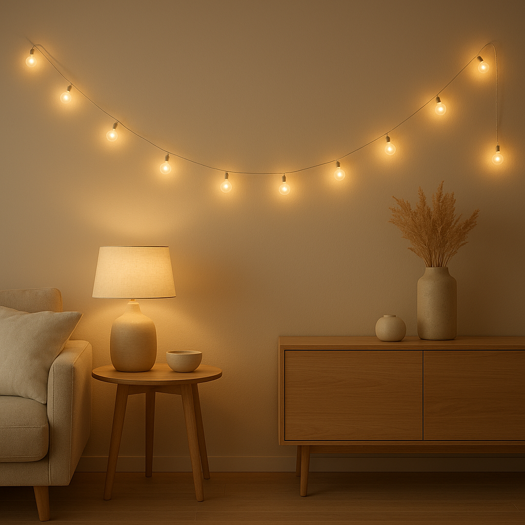 Guirlande lumineuse extérieure pour décorer et illuminer votre jardin ou terrasse la nuit