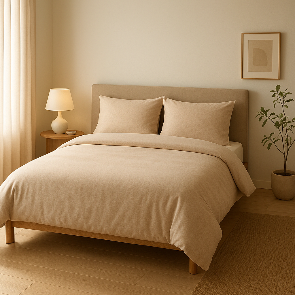 Parure de lit flanelle douce et chaude, idéale pour un hiver confortable