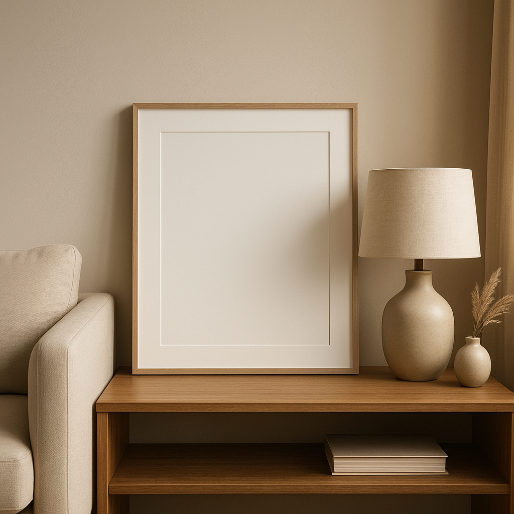 Cadre photo mural 30x40 cm en bois naturel pour afficher vos plus beaux souvenirs