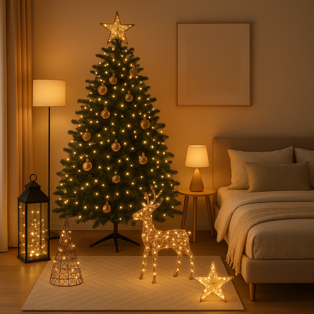 Décoration de Noël extérieure XXL pour illuminer votre jardin avec style et magie