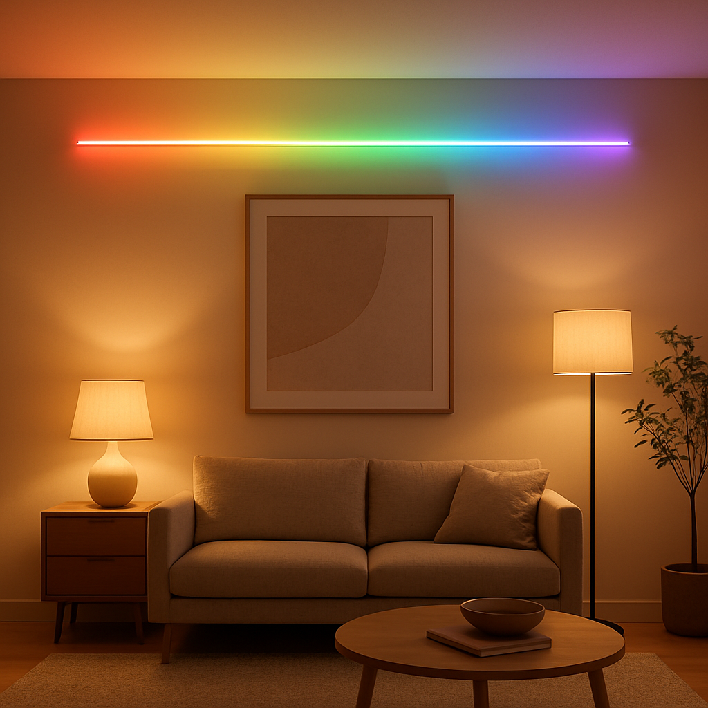 Ruban LED RGB multicolore pour un éclairage d'ambiance personnalisable