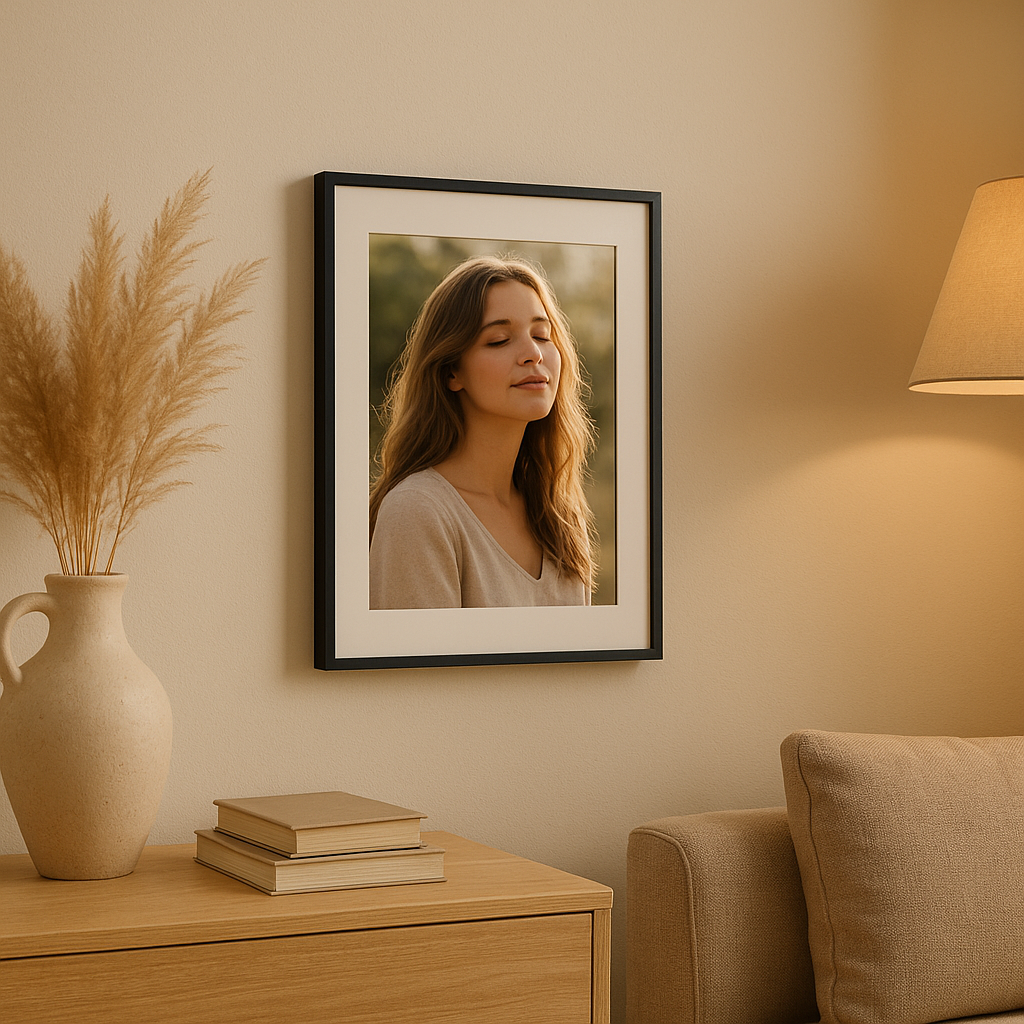 Cadre aimanté photo design pour afficher vos souvenirs sur frigo ou tableau métallique