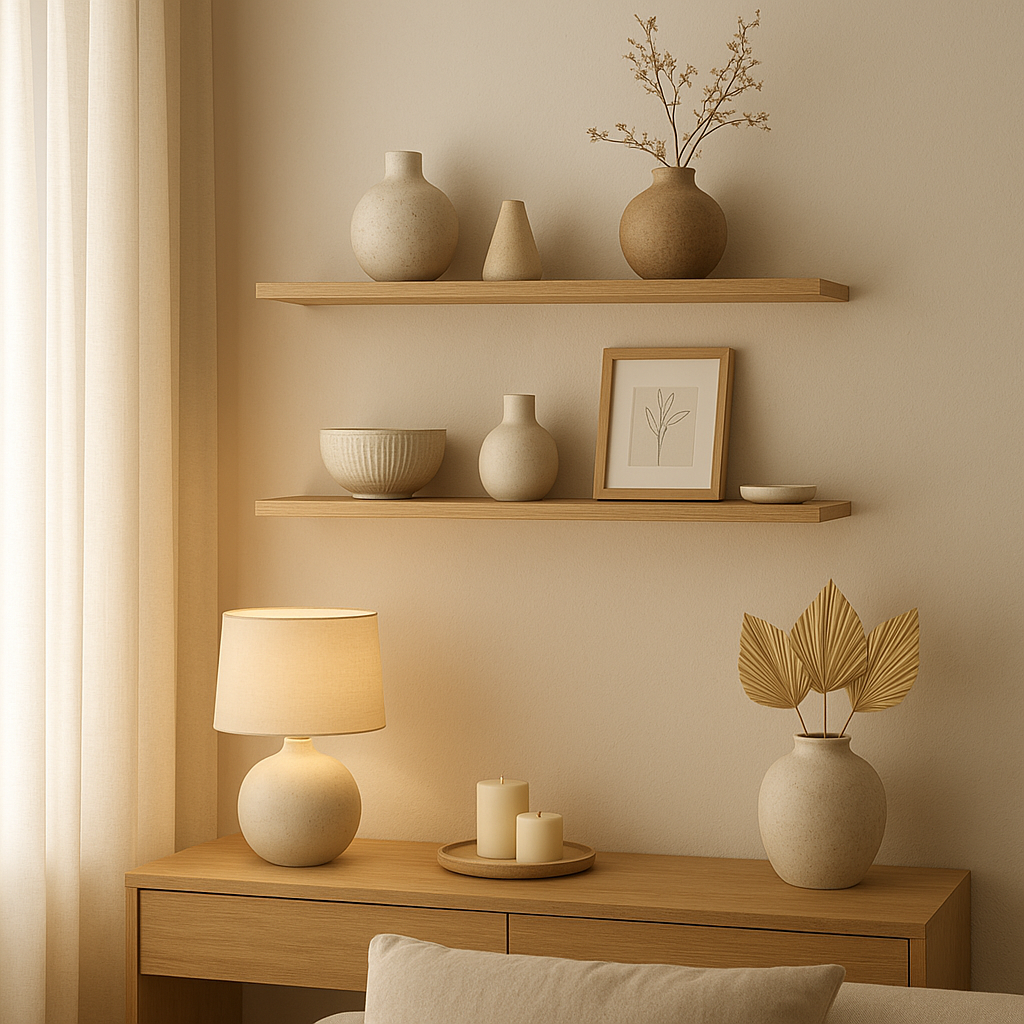 Décoration murale pour étagères, objets design en métal et bois pour votre intérieur