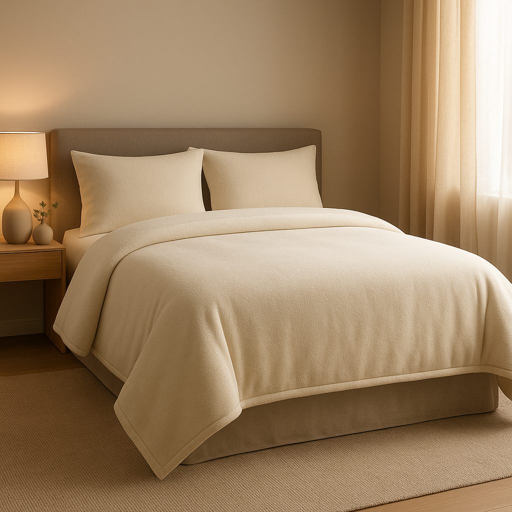 Housse de couette polaire douce et chaude pour un hiver confortable sous la couette