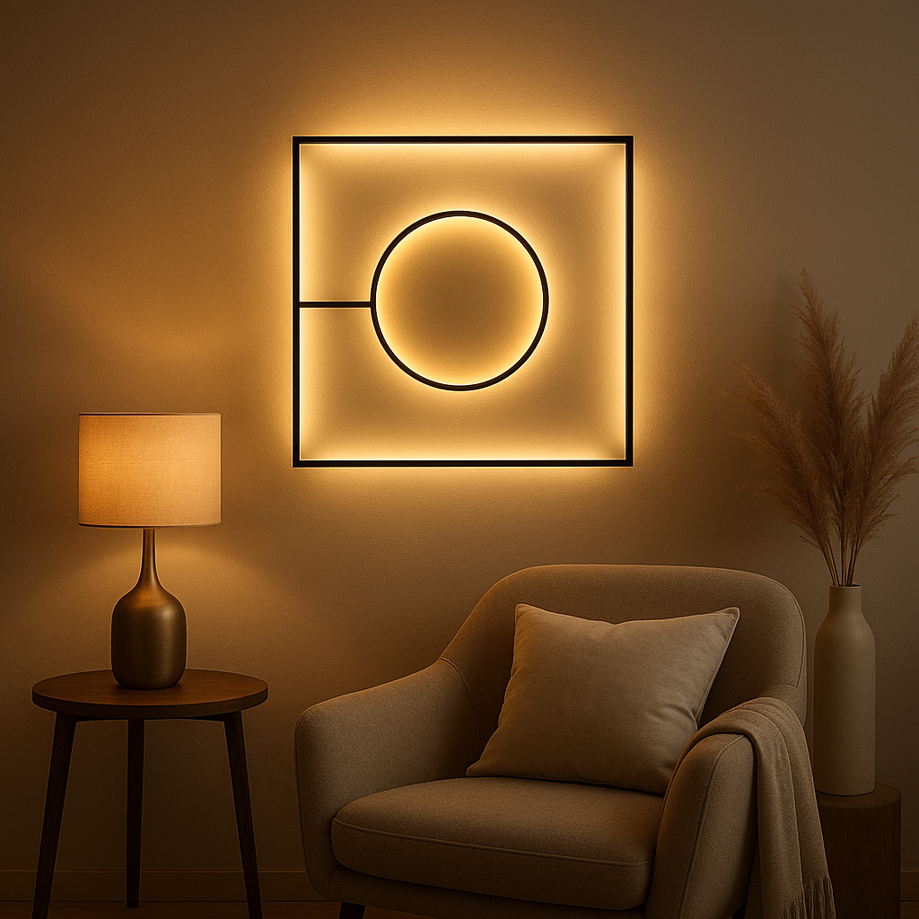 Décoration murale lumineuse LED design pour sublimer votre intérieur avec une ambiance unique