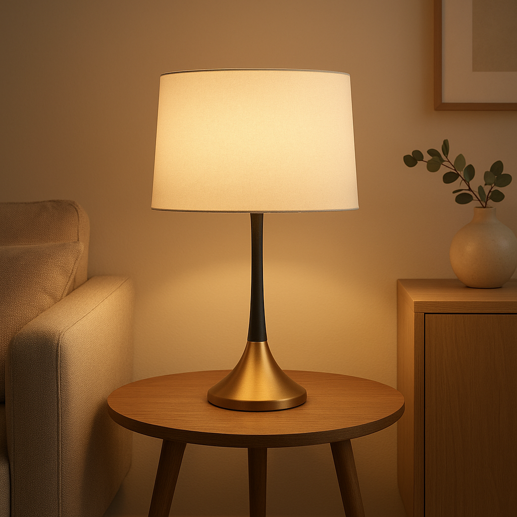 Lampe de chevet design moderne, éclairage d'ambiance pour chambre et salon