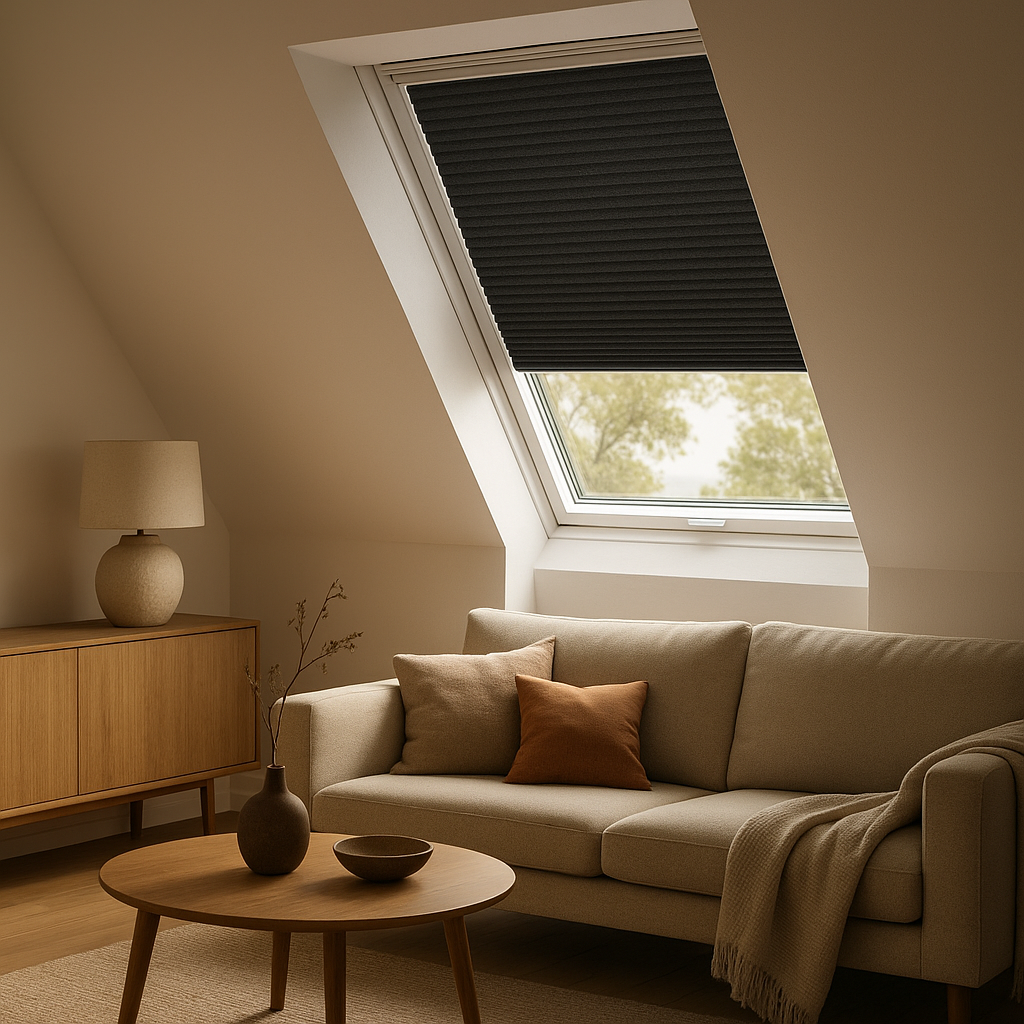Rideau pour Velux occultant et décoratif pour fenêtre de toit