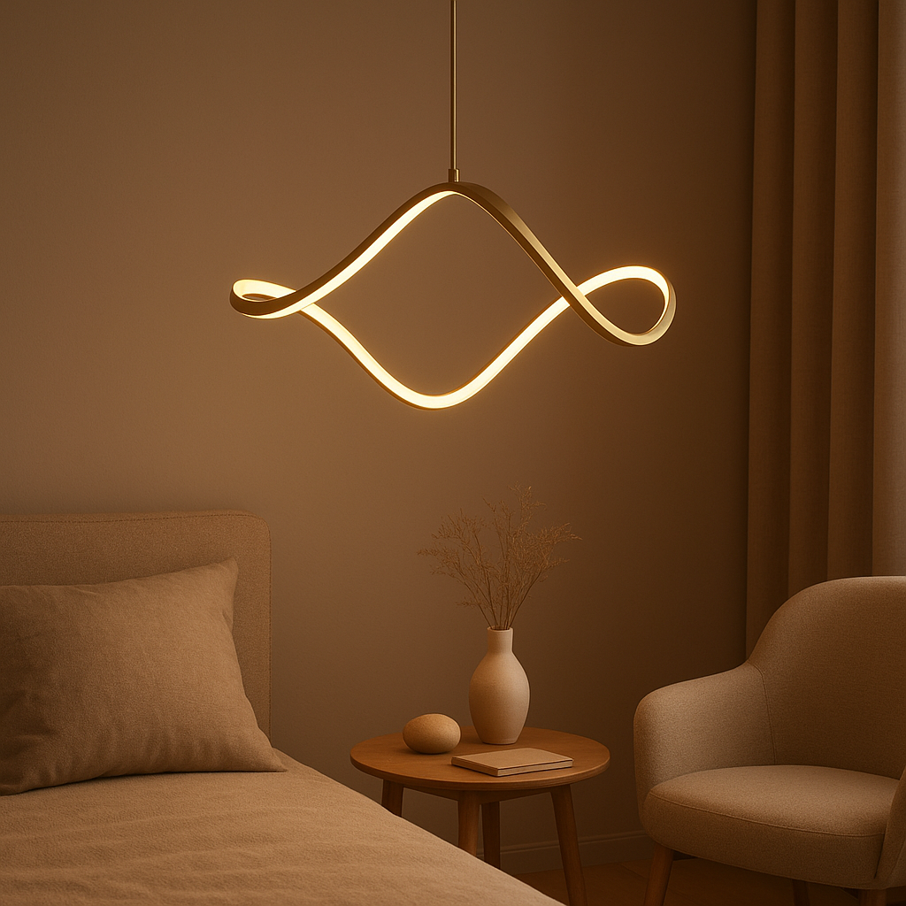Suspension design italien lumineuse pour un éclairage d'ambiance élégant et moderne
