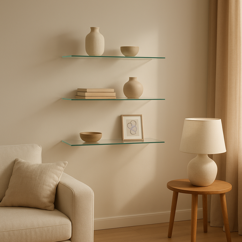 Étagère murale invisible design pour un rangement épuré et moderne