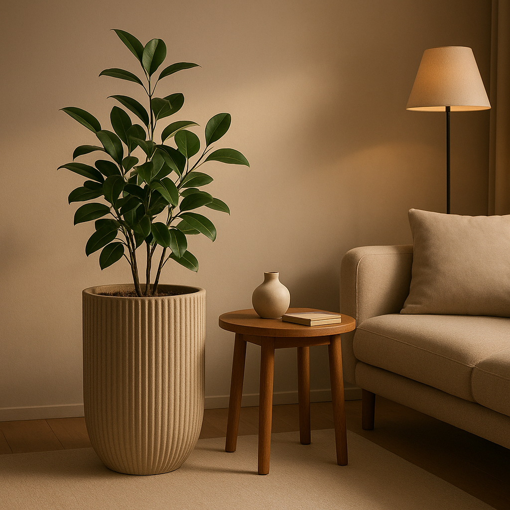 Porte plante extérieur en bois pour suspendre vos jardinières et décorer votre terrasse