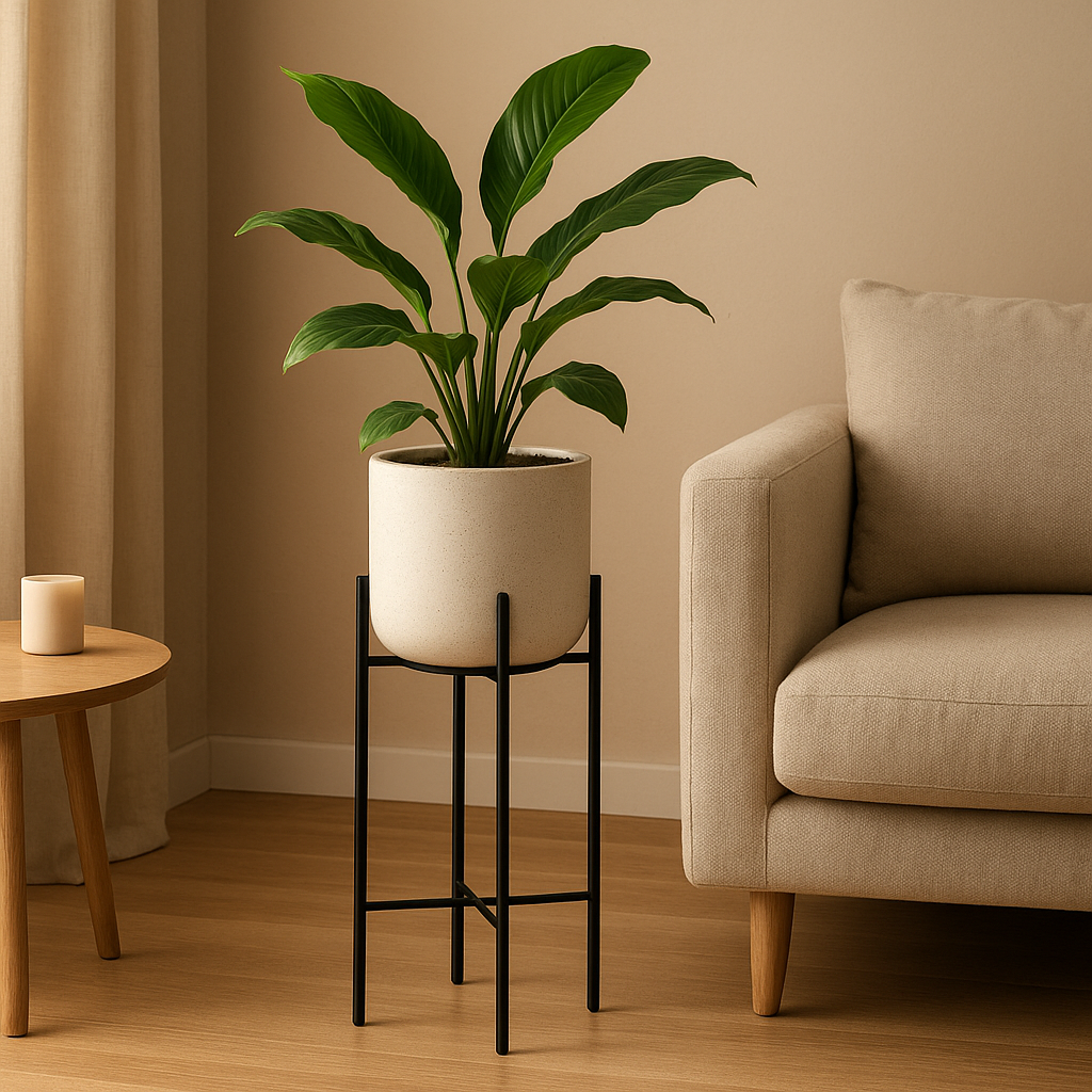 Support plante extérieur en métal pour une décoration jardin élégante et pratique