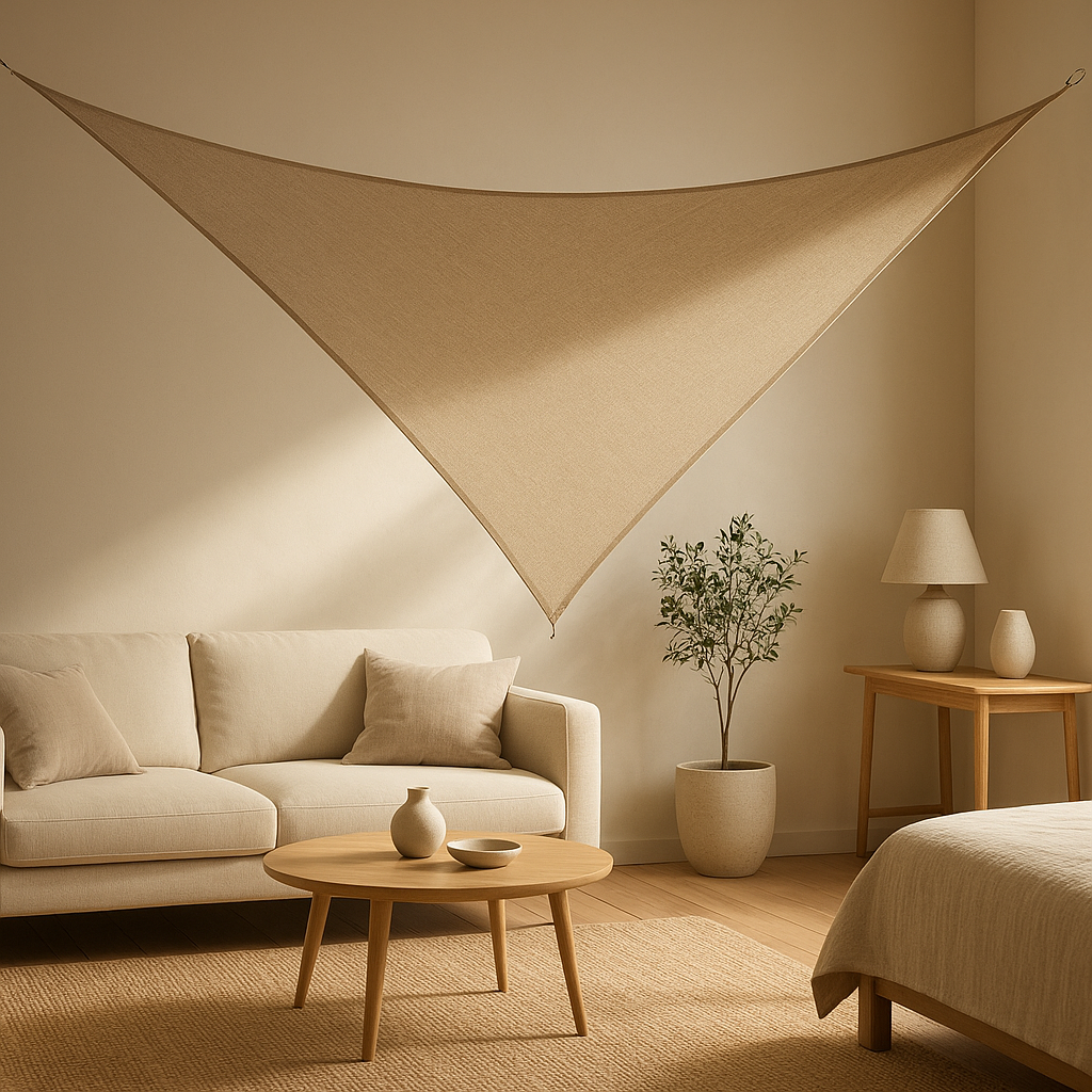 Voile d'ombrage professionnelle pour terrasse et jardin, protection solaire durable et élégante.