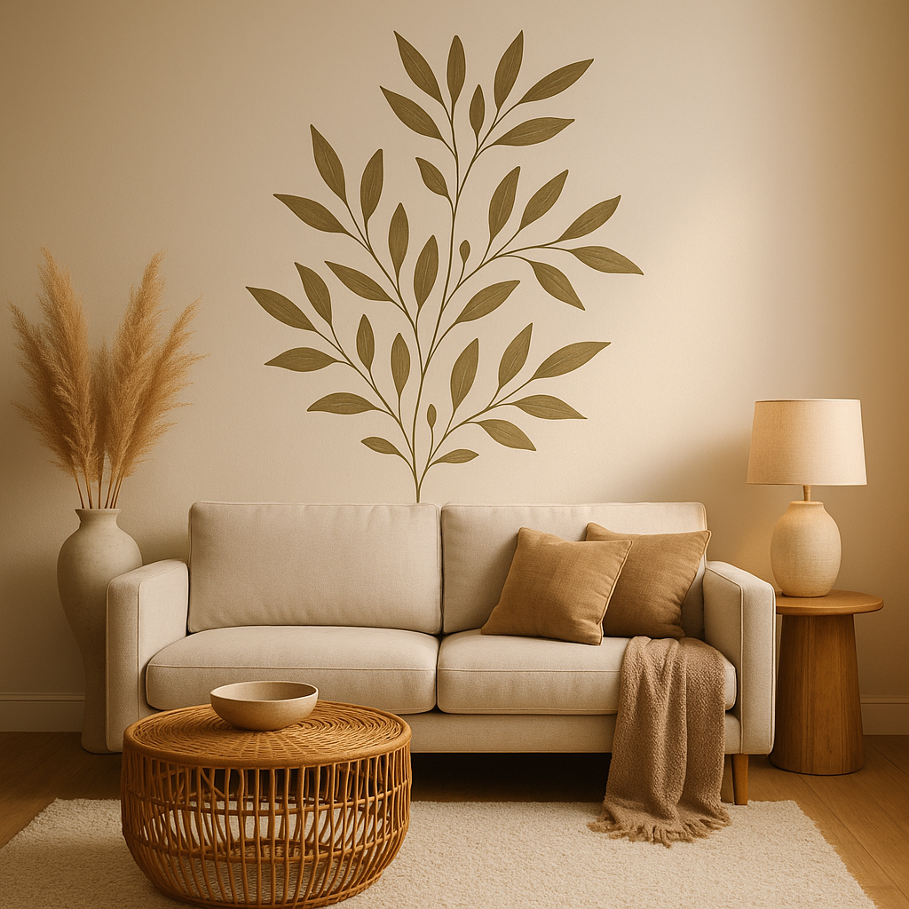 Sticker mural salon décoratif pour un intérieur moderne et personnalisé