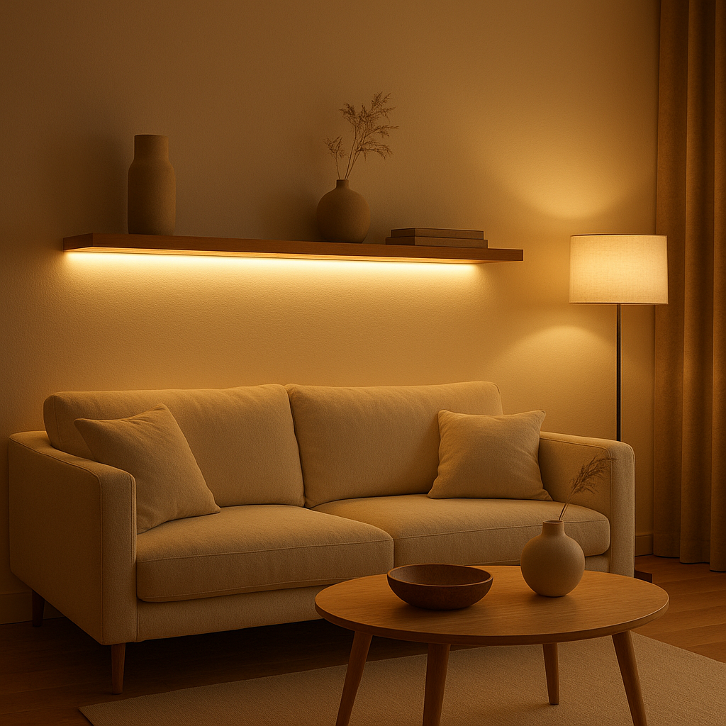 Bande LED pour éclairer les plans de travail et placards de cuisine avec style