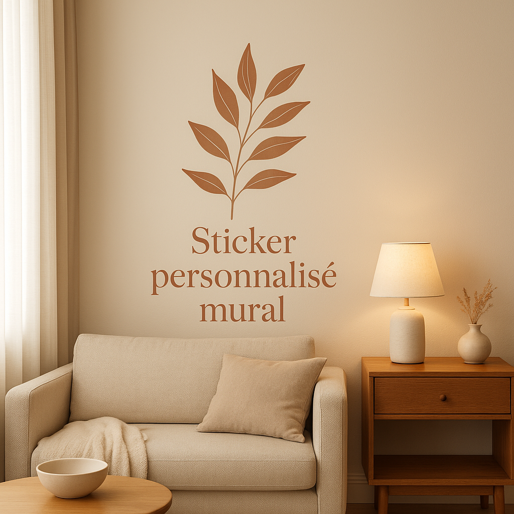 Sticker mural personnalisé pour décorer votre intérieur avec style et originalité