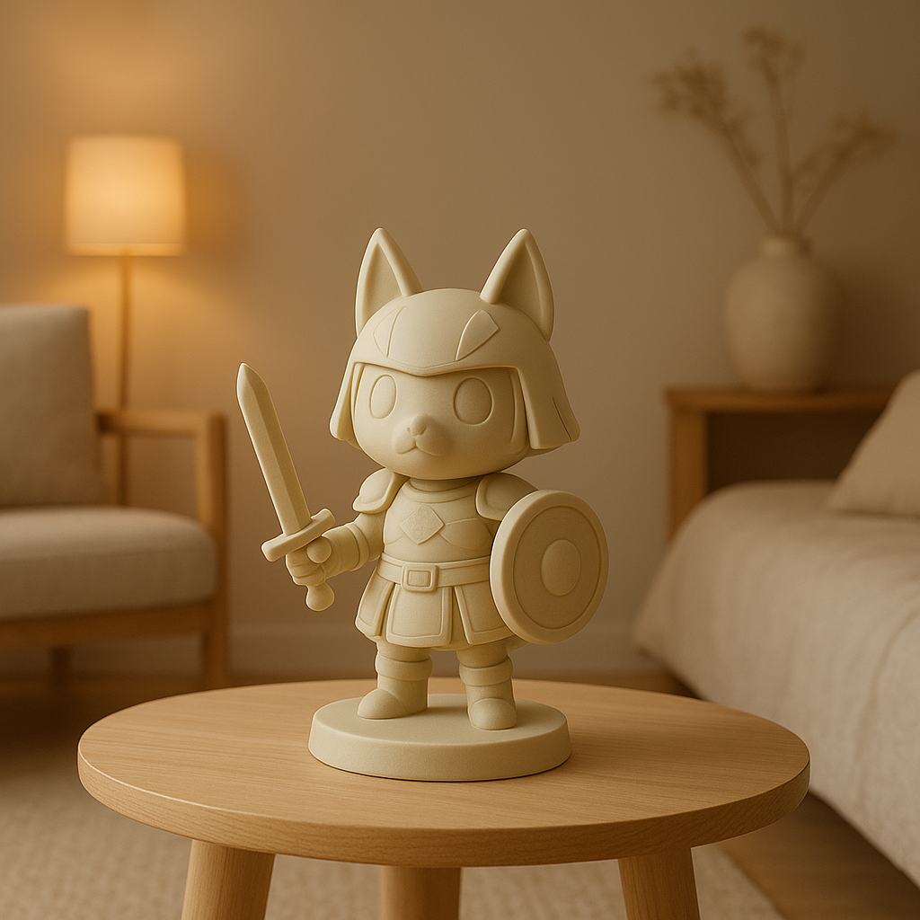 Statue guerrière Animal Crossing en résine, décoration gamer pour collectionneurs