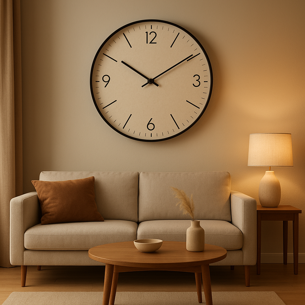 Horloge murale géante design pour décorer votre intérieur avec élégance et modernité.