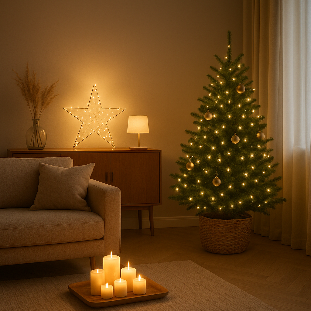 Décoration lumineuse de Noël : guirlandes et suspensions LED pour une ambiance féerique
