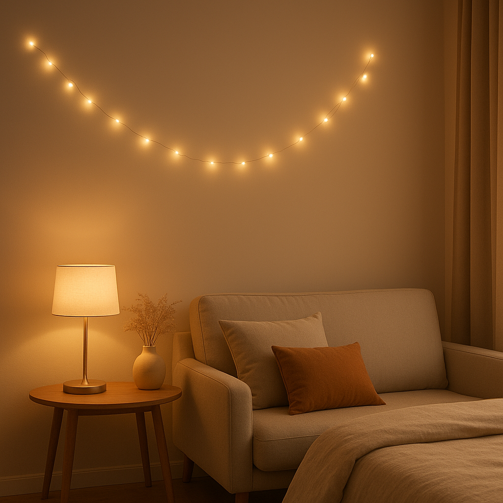 Guirlande LED pour chambre, ambiance douce et décorative avec lumières chaleureuses