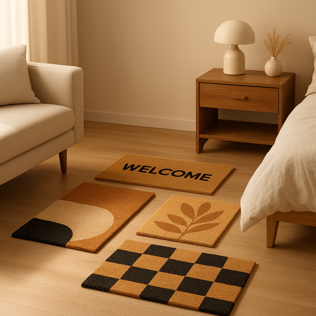Paillasson original et design pour une entrée personnalisée et accueillante